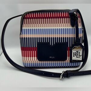 Ralph Lauren Multicolor Striped Crossbody Bag